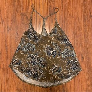Urban Outfitters Ecote Green Bohemian Tank S